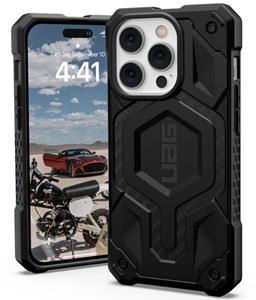 UAG Monarch Pro MagSafe iPhone 14 Pro Hybride Hoesje - Carbon Fiber