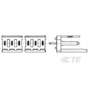 TE Connectivity Male header (standaard) 280615-1 1 stuk(s)