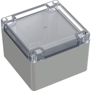 TRU COMPONENTS TC-10860544 Universele behuizing 104.80 x 104.80 x 74.70 Polycarbonaat Lichtgrijs 1 stuk(s)