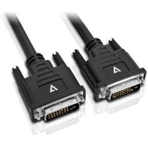 Dvi-kabel V7 V7dvidvi-5m-blk-1e   Schwarz 5 M