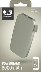 Fresh ´n Rebel Powerbank (6.000mAh) Dried Green