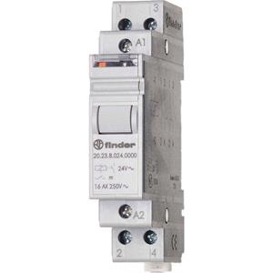 Finder Stroomstootschakelaar DIN-rail  20.23.9.012.4000 1x wisselcontact 12 V/DC 16 A 4000 VA 1 stuk(s)