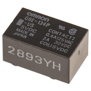 Omron G6E-134P-US-DC5 Printrelais 5 V/DC 1x wisselcontact 1 stuk(s) Bag