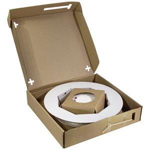 logilinkprofessional LogiLink FTTH Spleißbox, 2x SC/APC, 50 m Verlegekabel, weiß