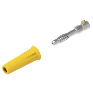 electropjp Electro PJP 1060-C-CD1-J Pluimstekker Stekker, recht Stift-Ø: 4 mm Geel 1 stuk(s)