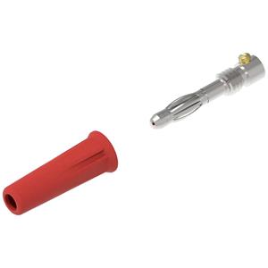 electropjp Electro PJP 1060-C-CD1-R Pluimstekker Stekker, recht Stift-Ø: 4 mm Rood 1 stuk(s)
