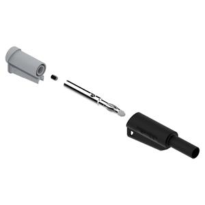 electropjp Electro PJP 1066-CD1-N Laborstecker Stecker, gerade Stift-Ø: 4mm Schwarz 1St.