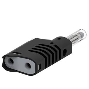 electropjp Electro PJP 1089-CD1-N Banaanstekker Stekker, recht Stift-Ø: 4 mm Zwart 1 stuk(s)