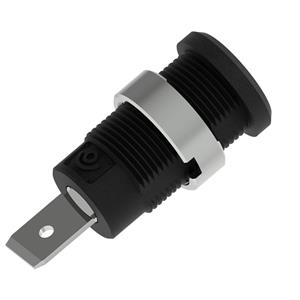 electropjp Electro PJP 3266-C-CD1-N Veiligheids-labconnector, female Stift-Ø: 4 mm Zwart 1 stuk(s)