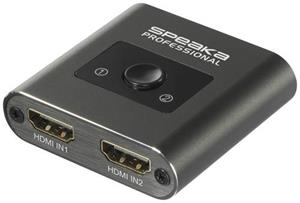 speakaprofessional SpeaKa Professional SP-HSW-231 2+1 Port HDMI-Switch Ultra HD-fähig 7680 x 4320 Pixel