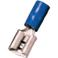 Intercable 180895 Flachsteckhülse Steckbreite: 6.30mm Steckdicke: 0.80mm Teilisoliert Blau 100St.