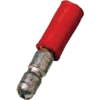 180864 Ronde connector 0.50 mm² 1 mm² Stift-Ø: 4 mm Rood 100 stuk(s)