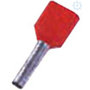Intercable 180748 Dubbele adereindhulzen 10.00 mm² Deels geïsoleerd Rood 100 stuk(s)