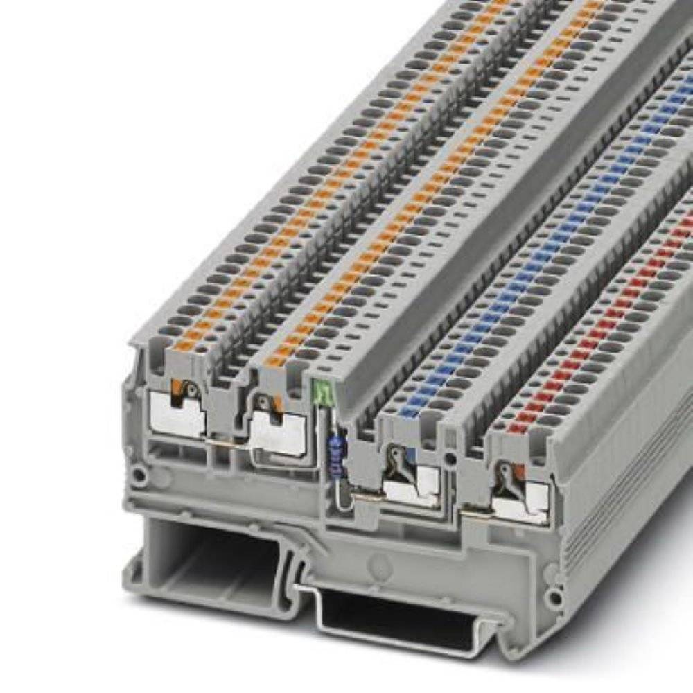 phoenixcontact Phoenix Contact PTIO 1,5/S/3-LED 24 GN 3244436 Initiatoren-/Aktorenklemme 0.14mm² 1.50mm² Grau 50St.