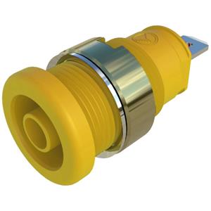 skshirschmann SKS Hirschmann SEB 2610 F4,8 Ni gelb Sicherheits-Einbaubuchse Gelb