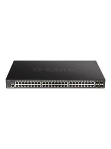 D-Link DGS-1250-52XMP/E Netwerk switch RJ45/SFP+ 48 + 4 poorten 176 Gbit/s PoE-functie