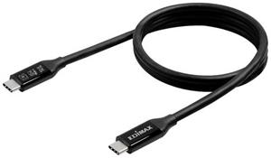 EDIMAX USB-Kabel USB4, Thunderbolt™ 3 USB-C Stecker 0.5m Schwarz UC4-0050TB