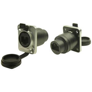 Cliff CP30220MIP65S Connector Stekker, recht Zwart/zilver 1 stuk(s)