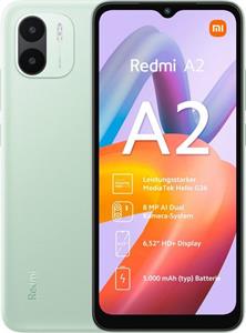 Xiaomi Redmi A2 2GB+32GB Smartphone (16,6 cm/6,52 Zoll, 32 GB Speicherplatz, 8 MP Kamera)