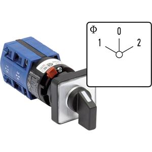 Kraus & Naimer CG4.A211.FS2 Lastscheidingsschakelaar 10 A 2 x 60 ° Grijs, Zwart 1 stuk(s)
