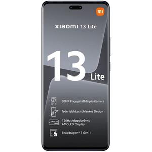 Xiaomi 13 Lite 5G 256 GB / 8 GB - Smartphone - black Smartphone (6,5 Zoll, 256 GB Speicherplatz)