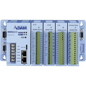 Advantech ADAM-5000L DA&C systeem voor ethernet Modbus, RTU 12 V/DC, 24 V/DC
