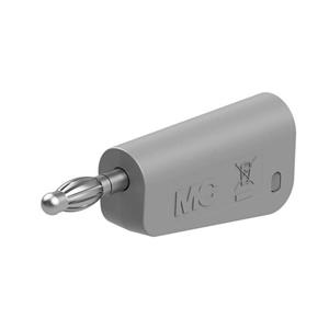 Stäubli LQ-4N-39 Laboratoriumstekker Stekker Stift-Ø: 4 mm Grijs 1 stuk(s)