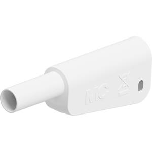 Stäubli SLQ-4A-46 Sicherheits-Lamellenstecker Stecker Stift-Ø: 4mm Weiß