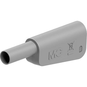 Stäubli SLQ-4N-46 Sicherheits-Lamellenstecker Stecker Stift-Ø: 4mm Grau