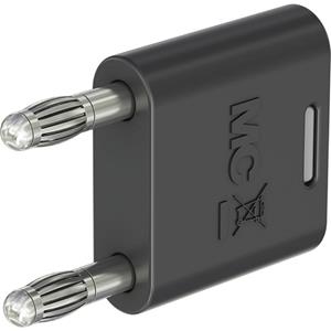 Stäubli KS2-4N-19 Verbindungsstecker Schwarz Stift-Ø: 4mm Stiftabstand: 19mm 1St.