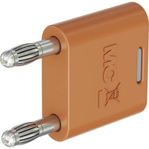 Stäubli KS2-4N-19 Verbindungsstecker Orange Stift-Ø: 4mm Stiftabstand: 19mm 1St.