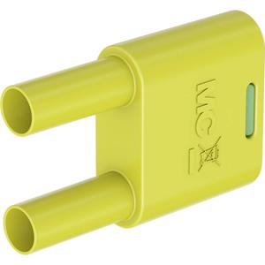 Stäubli SKS2-4N-19 Verbindungsstecker Grün, Gelb Stift-Ø: 4mm Stiftabstand: 19mm 1St.