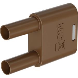 Stäubli SKS2-4N-19 Verbindungsstecker Braun Stift-Ø: 4mm Stiftabstand: 19mm 1St.