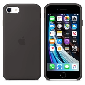 Silikon Case für iPhone SE schwarz