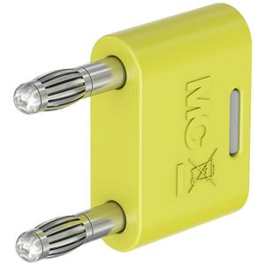 Stäubli KS-4N-19 Verbindungsstecker Gelb Stift-Ø: 4mm Stiftabstand: 19mm 1St.