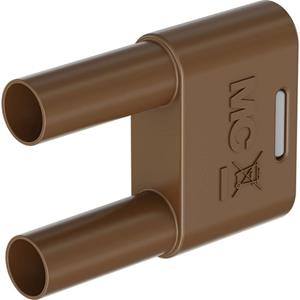 Stäubli SKS-4N-19 Verbindungsstecker Braun Stift-Ø: 4mm Stiftabstand: 19mm 1St.