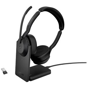 Jabra Evolve2 55 MS Stereo + Ladestation + Link 380a