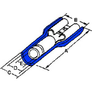 Molex 190020037 Flachsteckhülse