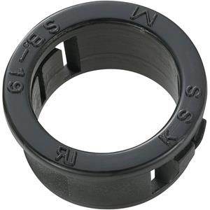 trucomponents TRU COMPONENTS TC-SBR19M203 Kabeldurchführung Klemm-Ø (max.) 15.8mm Plattenstärke (max.) 3.2mm Po
