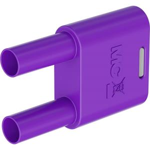 Stäubli SKS2-4N-19 Verbindungsstecker Violett Stift-Ø: 4mm Stiftabstand: 19mm 1St.