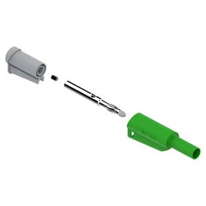 electropjp Electro PJP 1066-CD1-V Laborstecker Stecker, gerade Stift-Ø: 4mm Grün 1St.
