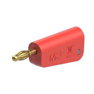 Stäubli LM-4A-39 Lamellenstecker Stecker Stift-Ø: 4mm Rot