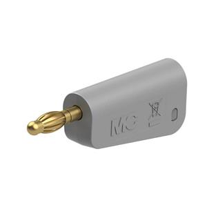 Stäubli LQ-4A-30 Laboratoriumstekker Stekker Stift-Ø: 4 mm Grijs 1 stuk(s)