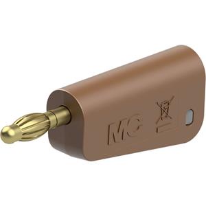 Stäubli LQ-4A-30 Laborstecker Stecker Stift-Ø: 4mm Braun