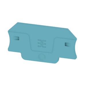Weidmüller Abschlussplatte (Klemmen), 55mm x 2.1 mm, dunkelbeige, blau ALEP 2C 2.5 BL 2871760000 20