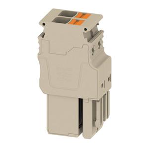 Weidmüller Stekker (klemmen) USH IN, 6 mmm/m, 500 V, 30 aantal: 2, donkerbeige  APG 6/2 MBB 2762330000 20 stuk(s)