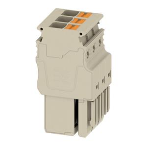 Weidmüller Stecker (Klemmen)USH IN, 6 mm², 500 V, 30 Azahl: 3, dunkelbeige APG 6/3 MBB 2762340000