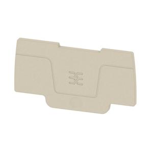 Weidmüller Abschlussplatte (Klemmen), 56.9mm x 2.1 mm, dunkelbeige SEP 2C 2.5 2751080000 20St.