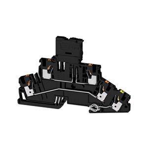 Weidmüller Sicherungs-ReihenklemmeUSH IN, 4 mm², 36 V, 6.3 A, G-Si. 5 x 20rz A2T 4 FS-FT-PE 10-36V