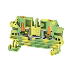weidmüller Schutzleiter-ReihenklemmeUSH IN, 2.5 mm², 800 V, Anzahl Anschlüsse: 2, Anzahl der Etagen: 1, grün